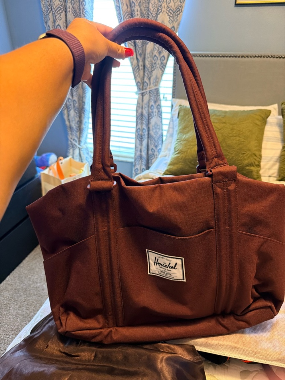 Herschel Supply Company Women's Tote Bag in Deep Brown Canvas
